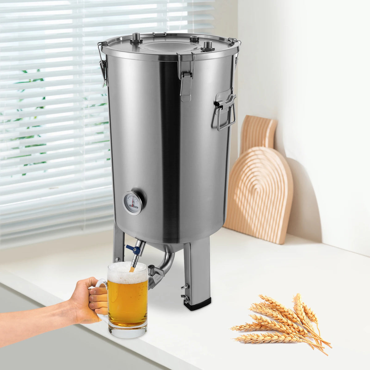 32L Beer Brewing Fermentation Tank Fermentation Tank With Chiller For 32l-beer-brewing-fermentation-tank-fermentation-tank-with-chiller-for