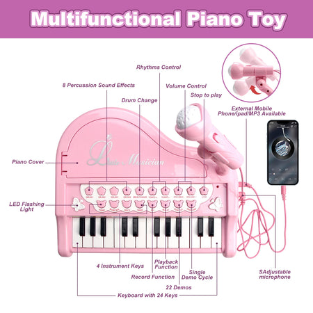 Coolplay Kids Electronic Keyboard Piano &ndash; Educational Musical Fun for Ages 3-6