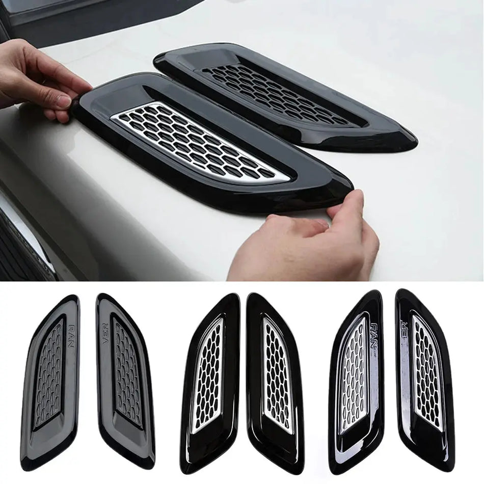 ABS samolepky na ventilační otvory kapoty pro Land Rover Discovery Evoque