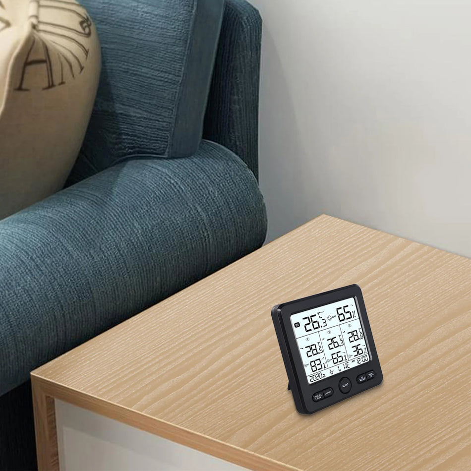 Thermomètre numérique intérieur extérieur station météo humidité