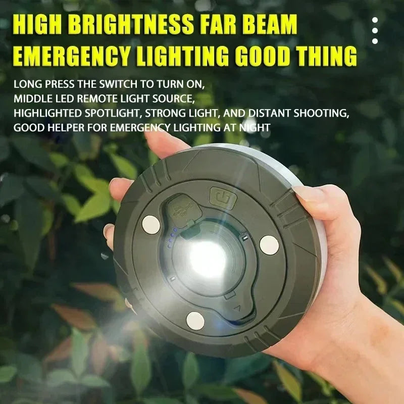 4-in-1 LED Rechargeable Camping Light &ndash; Versatile Outdoor and Festive Decor