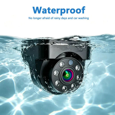 7 Inch 1080P AHD 2CH Split Screen DVR Monitor IP67 Waterproof Night Vision Backup Camera Kit, Rear View Reverse Camera for Truck by InterCyprus Trading Ltd