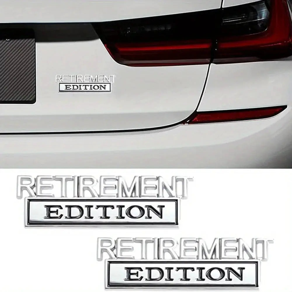 Glossy 3D Metal Alloy Car Emblem and Trunk Badge Stickers Universal by InterCyprus Trading Ltd