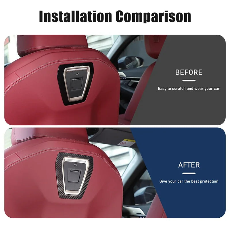 Каркас подголовника из настоящего углеродного волокна для BMW 5 серии G60 2024 года