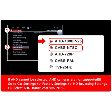 Dynamic Trajectory Reverse Camera 180 Degree Wide Angle Waterproof Car Backup Camera CVBS/AHD Switch Control Line Adjustable by InterCyprus Trading Ltd