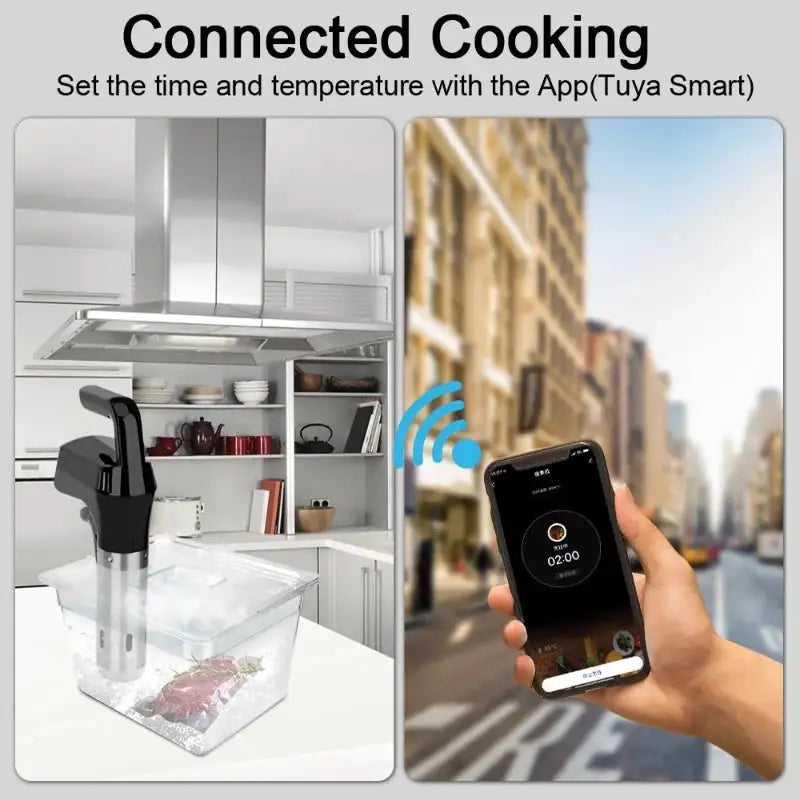 1100W Sous Vide Immersion Circulator LCD Touch Display