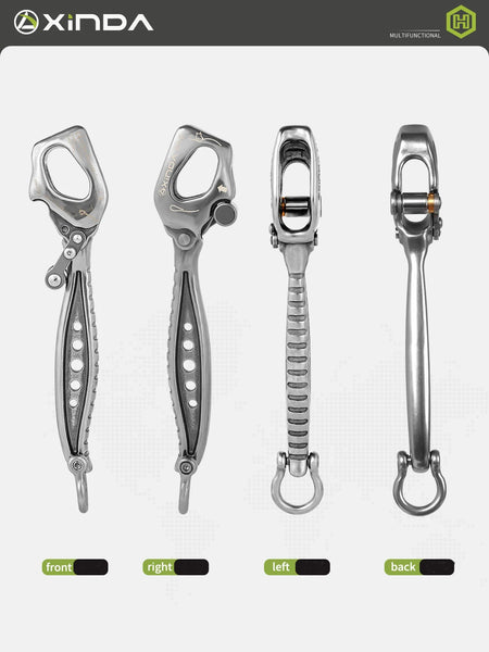 Xinda Climbing Descender &ndash; Stainless Steel Construction