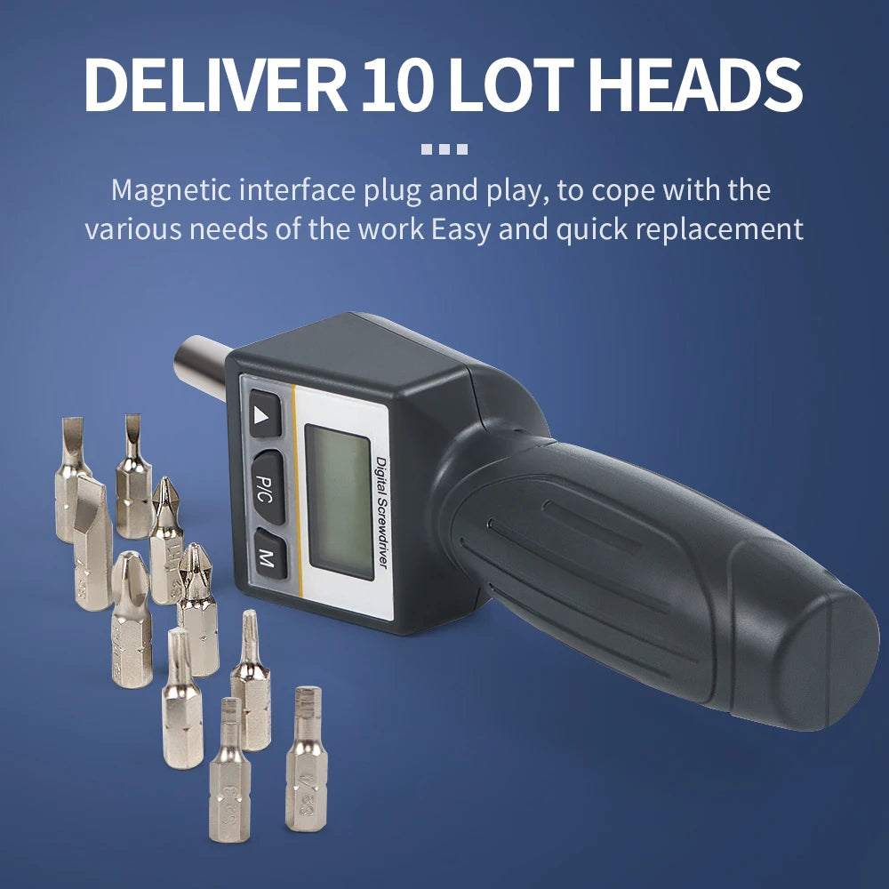 Digital Preset Display Torque Driver &ndash; 10 Bit Set Included