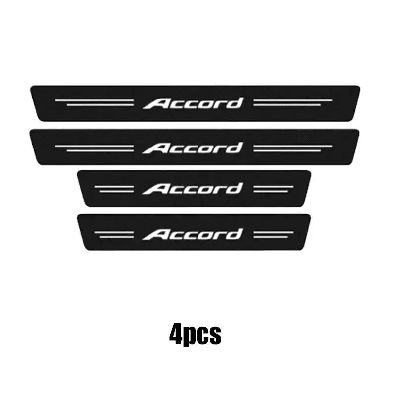 Honda Accord Door Sill Guard Carbon Fiber Stickers 4pcs door sill