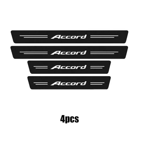 Honda Accord Door Sill Guard Carbon Fiber Stickers 4pcs door sill
