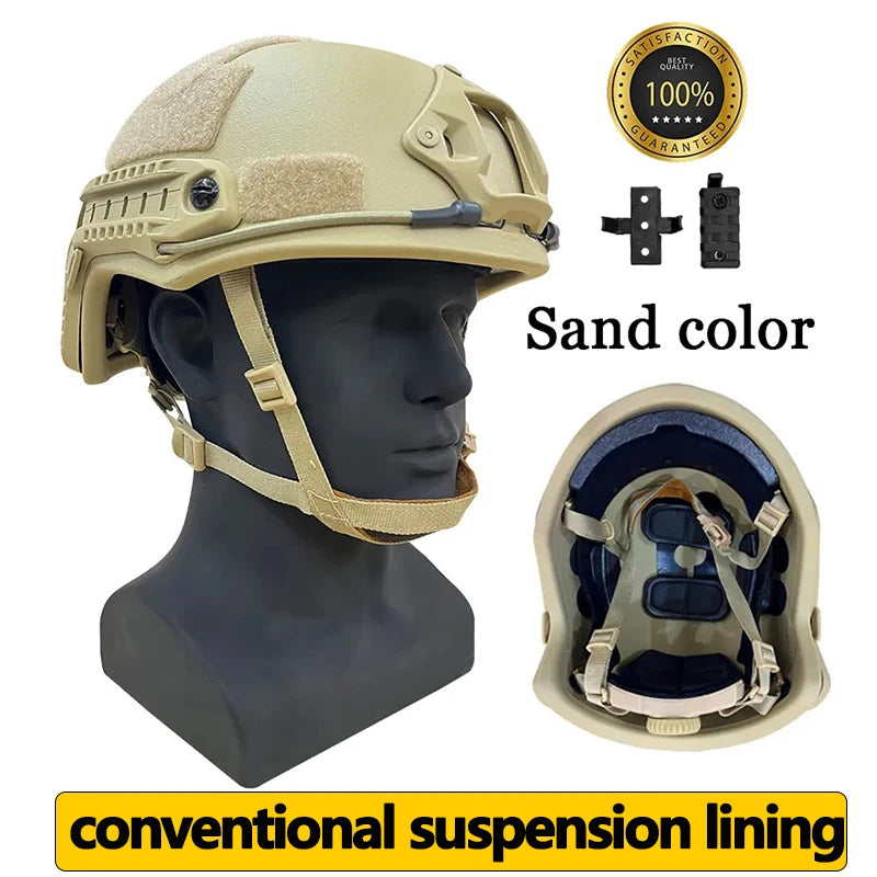 Fast Ballistic Helmet &ndash; NIJ III+ 7.62 Mm Protection Sand color / M 53-58cm