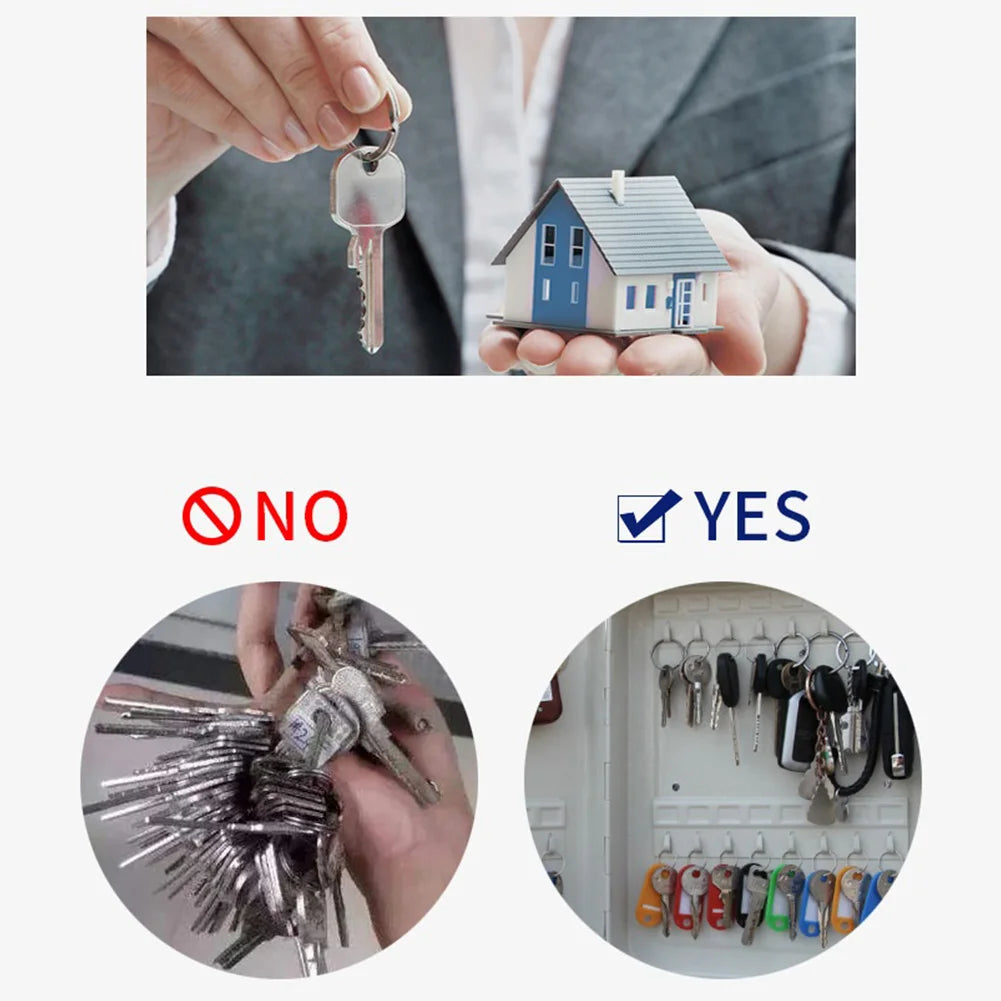 Combination Key Cabinet 20 Key Hooks &ndash; Wall Mount Lock Box