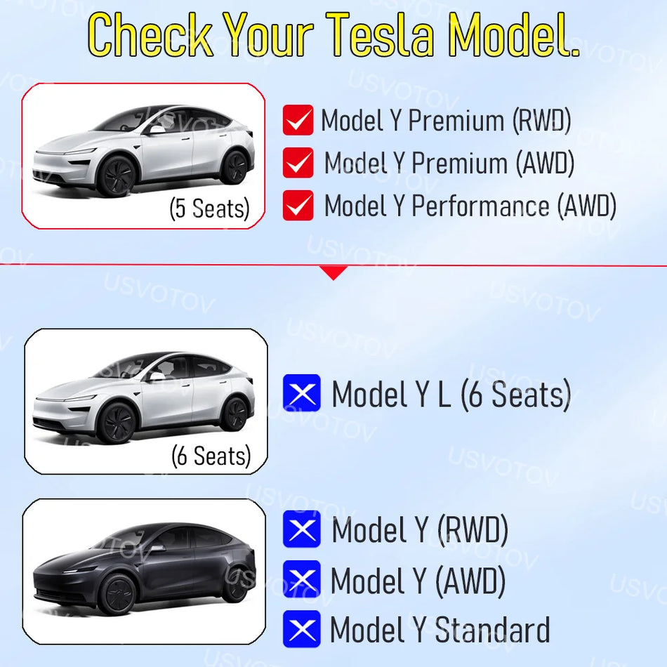 TPE Fuß- und Kofferraummatten für Tesla Model Y Juniper 2025 2026