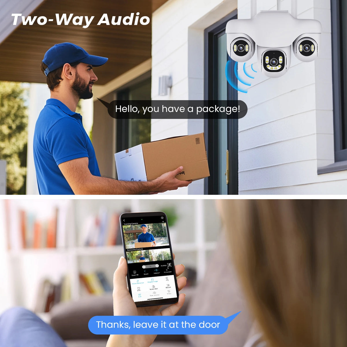 12MP Triple Lens PTZ 4G Security Camera