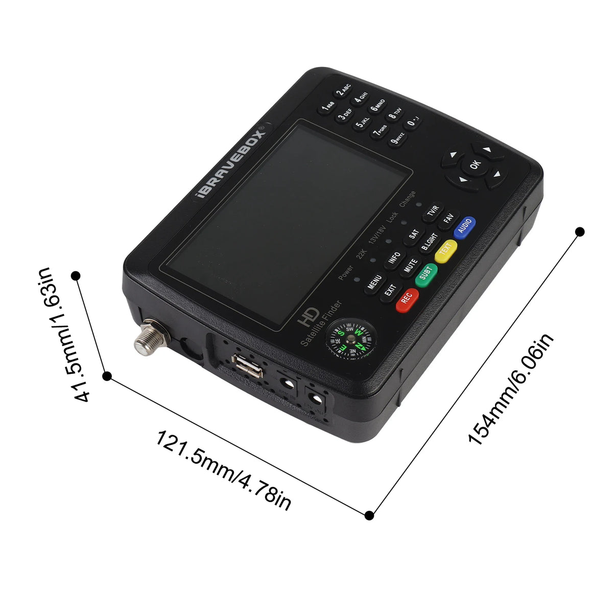 Qiilu Satellite Finder Meter &ndash; High Definition 4.3 Inch LCD