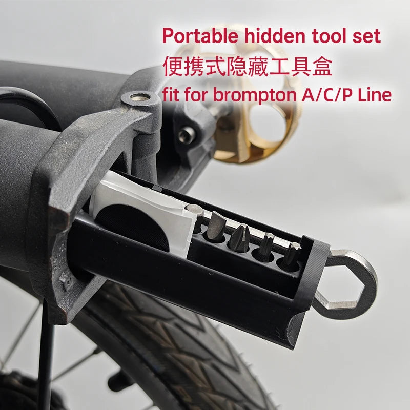 Brompton Bicycle Κρυφή Εργαλειοθήκη Με Μαγνήτη Εσωτερική Αποθήκευση Και Κλειδί
