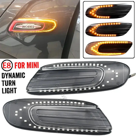 For BMW Mini Cooper F55 F56 F57 2014-2017 LED Dynamic Side Marker Turn Signal Indicator Repeater Light Sequential Blinker Lamp by InterCyprus Trading Ltd