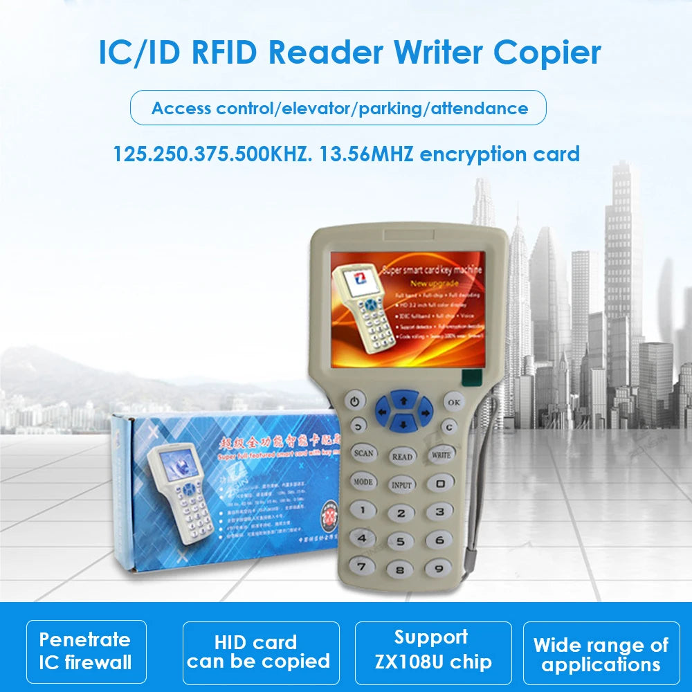 Handheld RFID Writer Duplicator 125KHz 13.56MHz &ndash; NFC Copy Default Title
