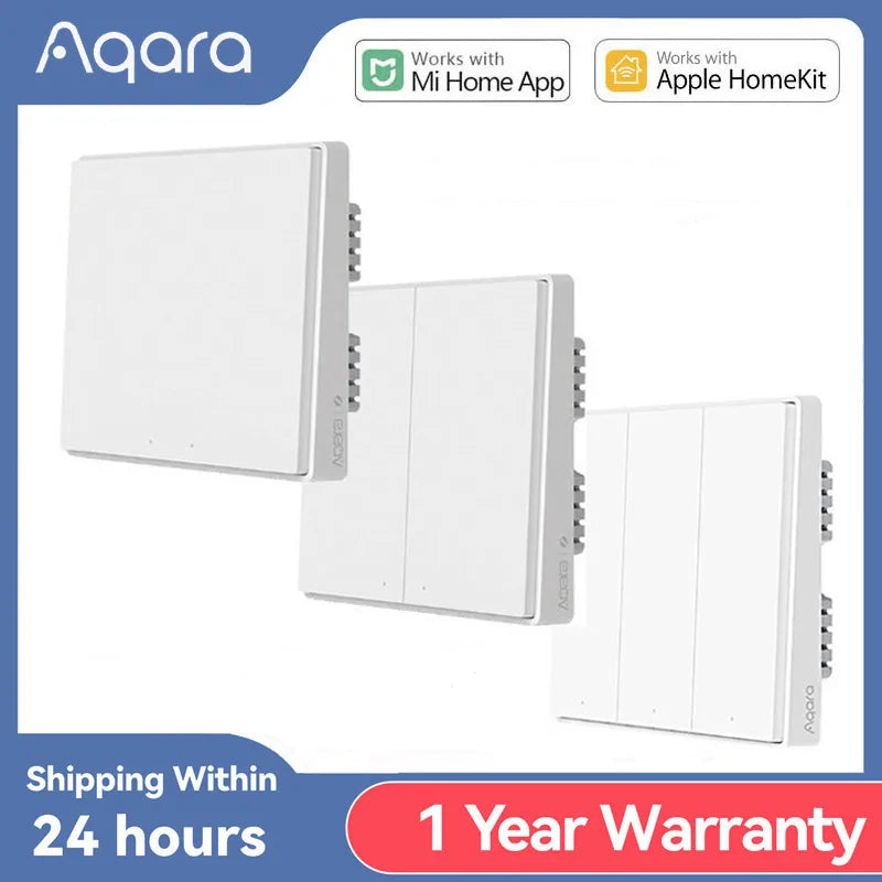 Interruptor de Pared Inteligente Aqara D1 Con Zigbee HomeKit y Control por Voz