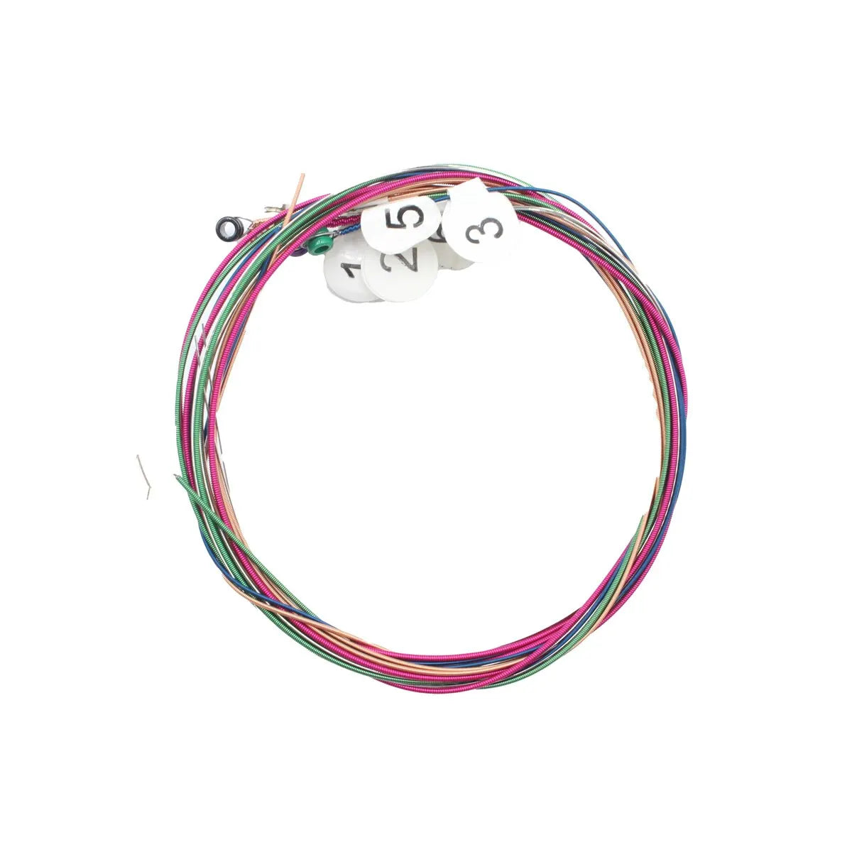 Miwayer Rainbow Acoustic Strings 6Pcs &ndash; Colorful Tone Colored Copper 1 Set