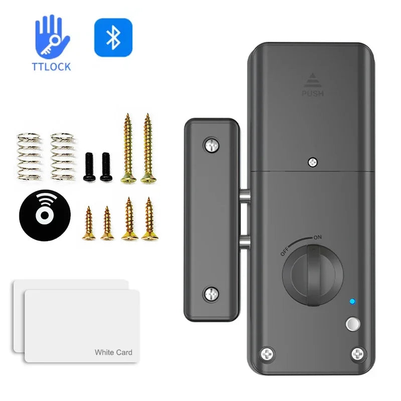 TTLock Invisible Smart Lock &ndash; Bluetooth App IC Card Unlock TTLock IC Card-Black