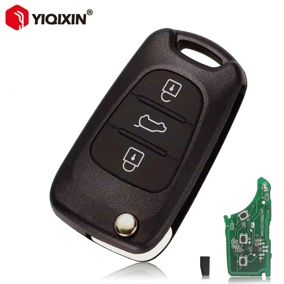 Sulankstomas nuotolinis raktų pultelis Hyundai i30 ix35 Elantra su ABS plastiku ir metaliniu branduoliu