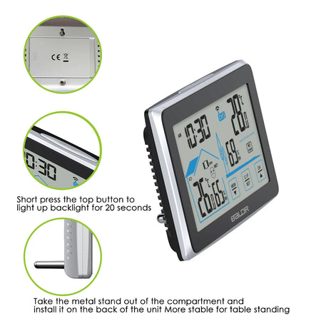Baldr Wireless Weather Station - Large Touch Screen