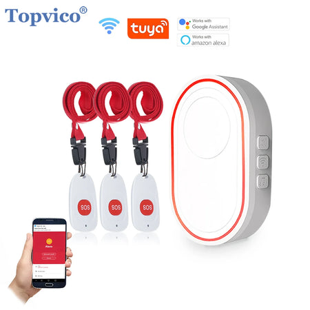 Tuya Caregiver Pager - Smart WiFi SOS Emergency Alert