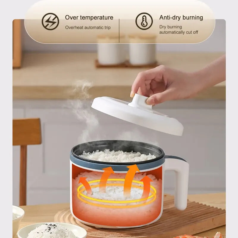 Homefish Electric Rice Cooker &ndash; Non-Stick Cooking for Easy Cleanup