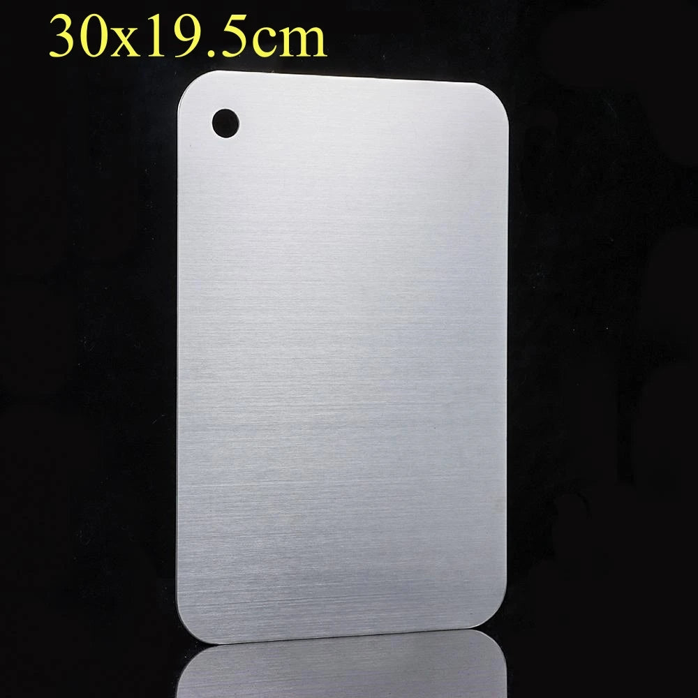 Thickened Stainless Steel Cutting Board &ndash; Antibacterial 30x19.5cm