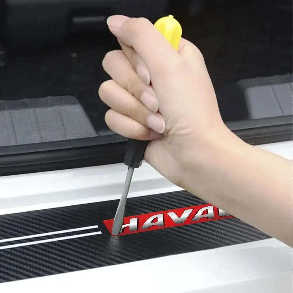 Haval Car Door Sill Protector Carbon Fiber Anti Scratch