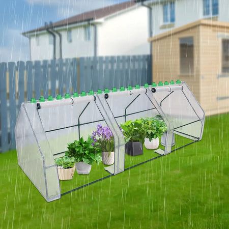 Large Walk-In Garden Greenhouse 9x3x3ft Pop-Up &ndash; Easy Setup