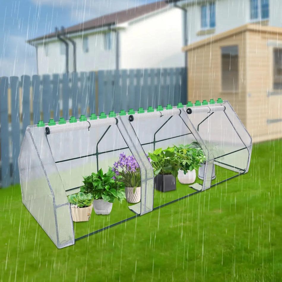 Large Walk-In Garden Greenhouse 9x3x3ft Pop-Up &ndash; Easy Setup