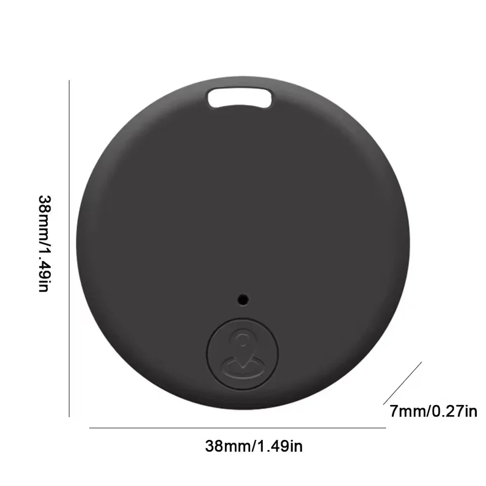 Smart Mini GPS Tracker - Anti-Lost Bluetooth Locator for Pets, Kids, and Valuables Black