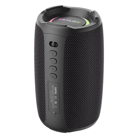 Zealot-S61 Portable Bluetooth Speaker &ndash; Dual Diaphragm Bass Black