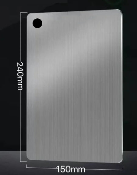 5 Size 304 Stainless Cutting Board - Ultra Antibacterial 24x15 cm