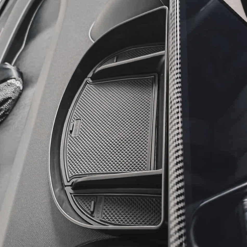 BYD Dolphin Storage Box Behind Central Console with ABS Plastic, Non-Slip Backing