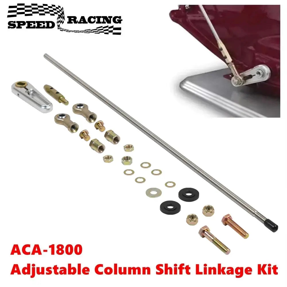 ACA-1800 Adjustable Column Shift Linkage Kit for GM TH-200, 200-4R, TH-350, TH-400, 4L60, 4L60E, 4L80E & 700-R4 Transmission by InterCyprus Trading Ltd