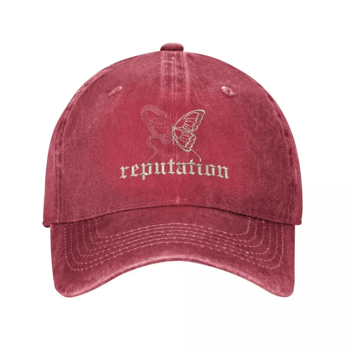 Swiftie 1989 Unisex Distressed Cotton Baseball Cap Red / One Size