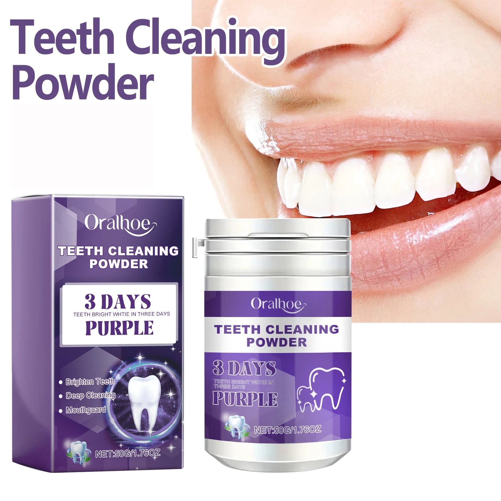 Teeth Whitening Powder &ndash; Effective Dental Plaque Removal