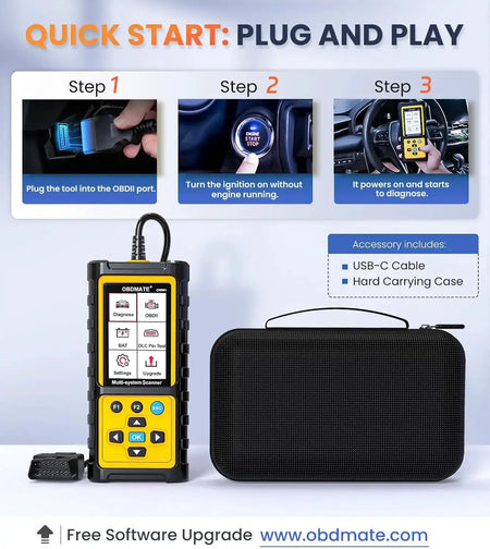 【for Opel】Car OBD2 Scanner ABS SRS TPM Engine Diagnostic Tools Full OBDII Functions Read/Clear Codes Car Diagnostic Tool by InterCyprus Trading Ltd