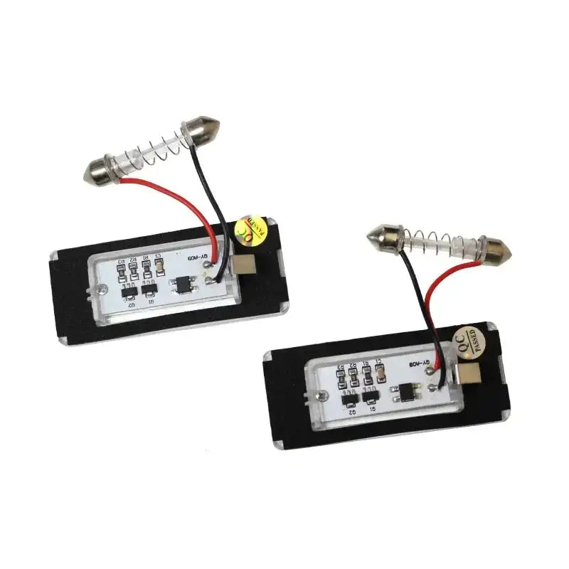 Mini Cooper LED License Plate Lights 2 Pcs White 12V