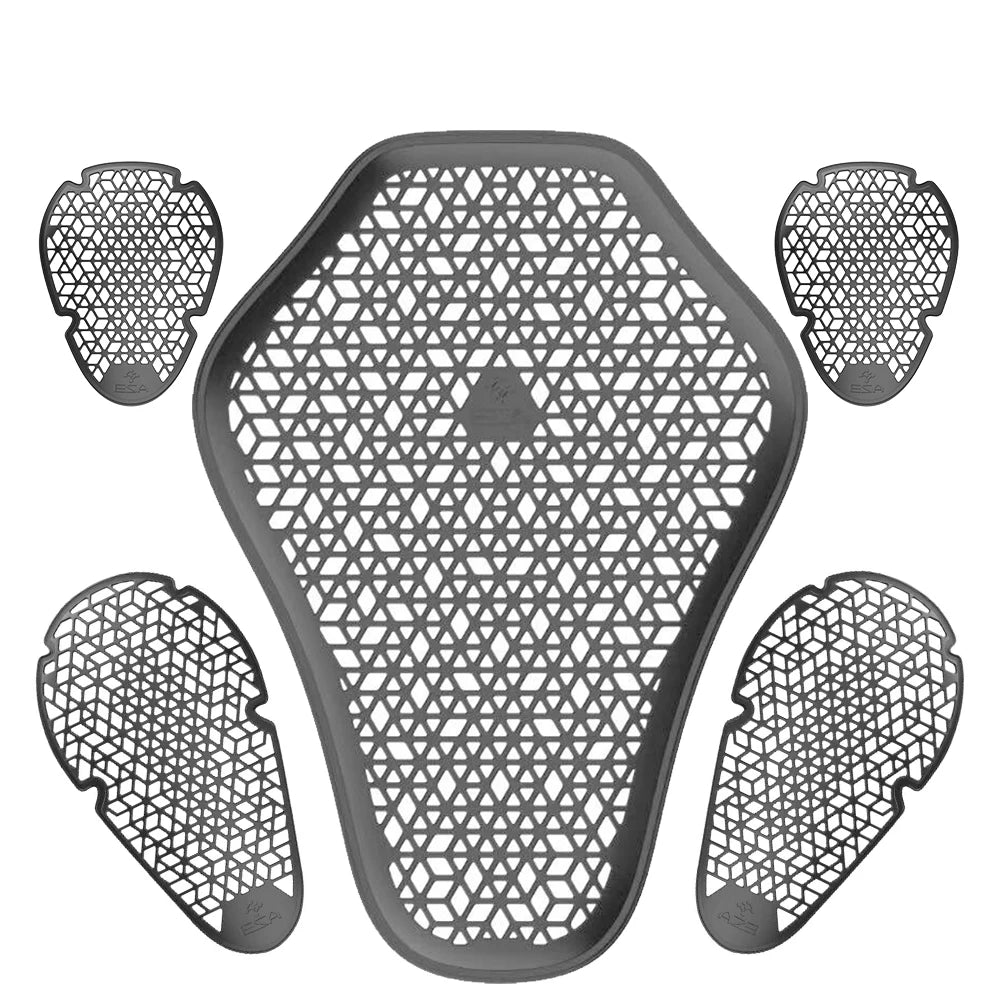 ESA Motorcycle Armor &ndash; CE Certified Lightweight Impact Guard XJ-FB1-BK  A SET