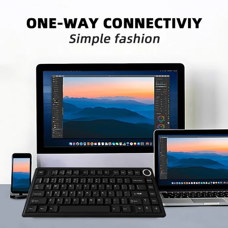 Aula F75 Wired Gaming Keyboard &ndash; RGB Backlight With Knob