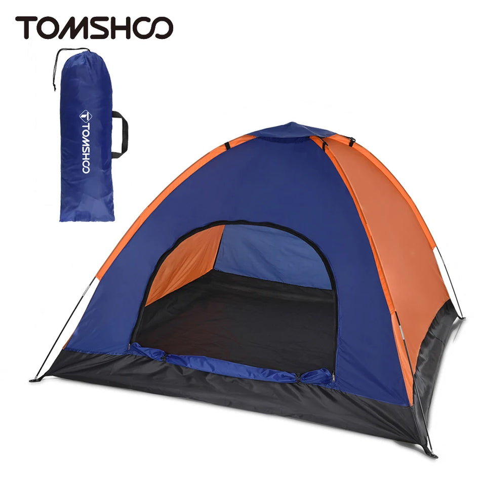 TOMSHOO Lightweight 3-4 Person Camping Tent with Rain Fly for Outdoor Adventures