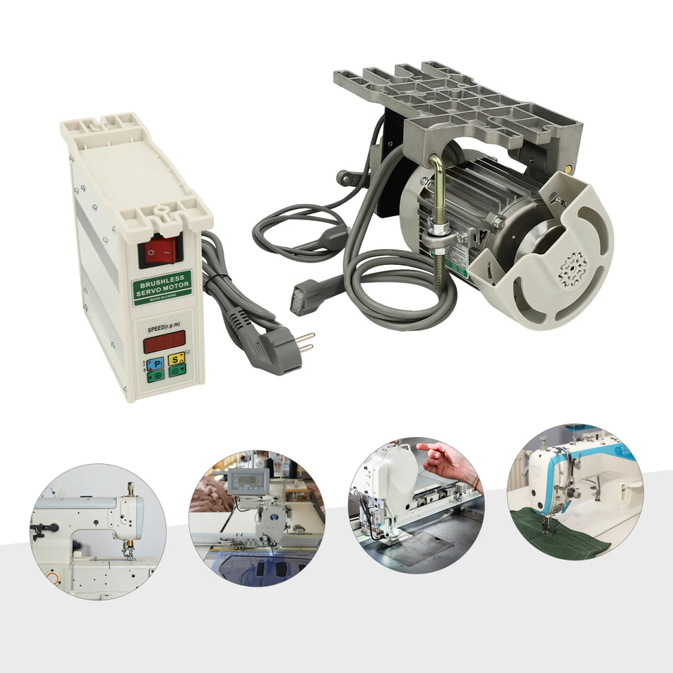 Motor Servo Sem Escovas de 600W para Máquina de Costura Economia de Energia
