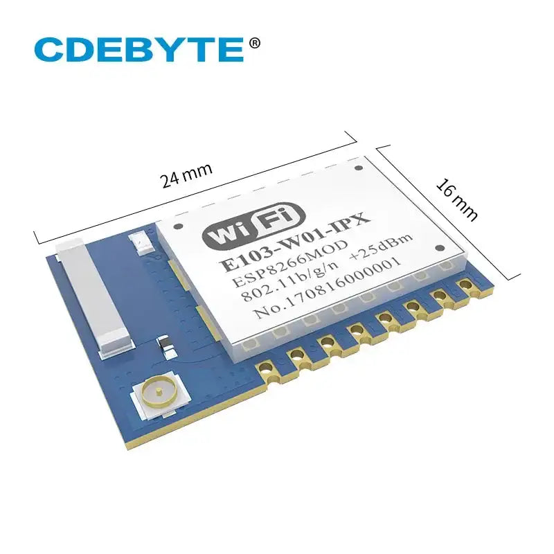 ESP8266EX 2.4GHz UART WiFi Module 20dBm SMD Ceramic Antenna