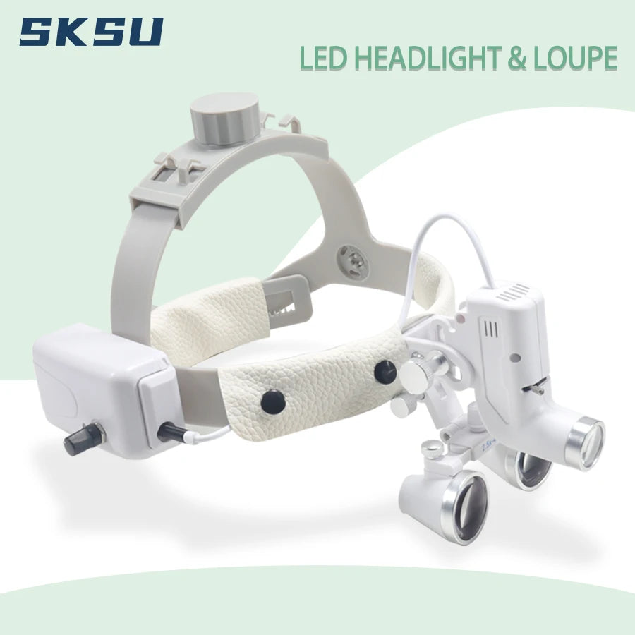 LED Dental Loupes Headlamp 5W 2.5X 3.5X &ndash; High Illumination