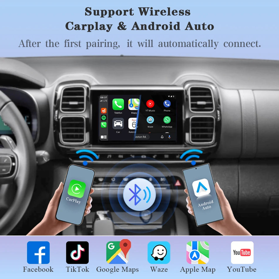 Autotop Trådlös CarPlay Dekoderlåda Peugeot Citroen NAC