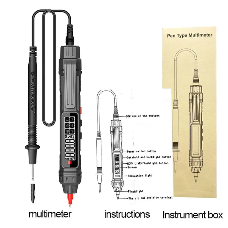 Kaemeasu Digital Multimeter NCV Non Contact Voltage Tester TASQ-12A / CHINA